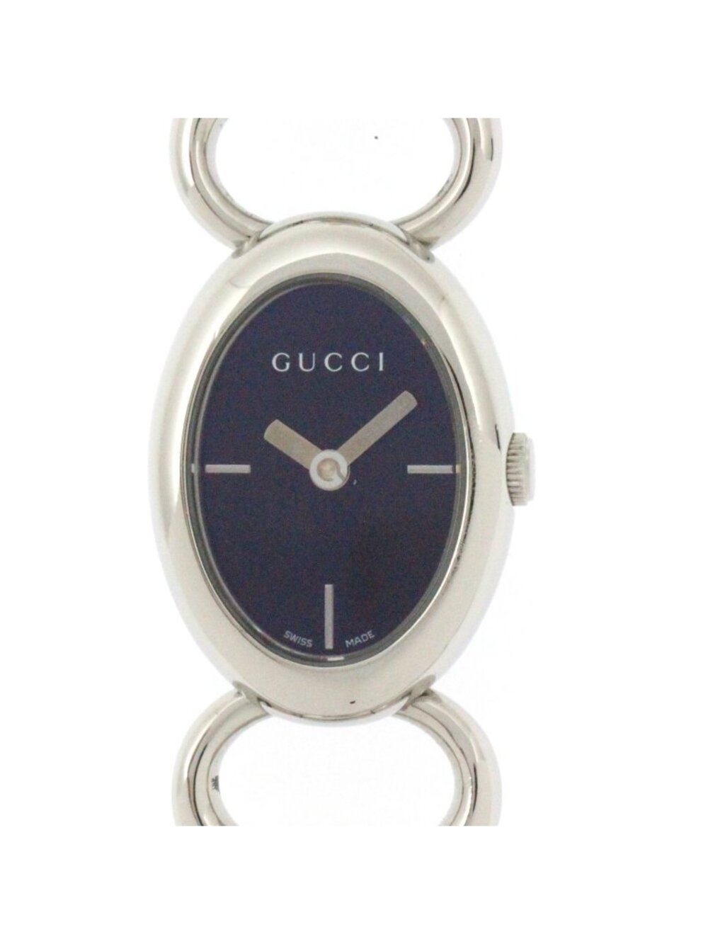 Gucci Tornavoni Watch Stainless Steel Black Dial Quartz